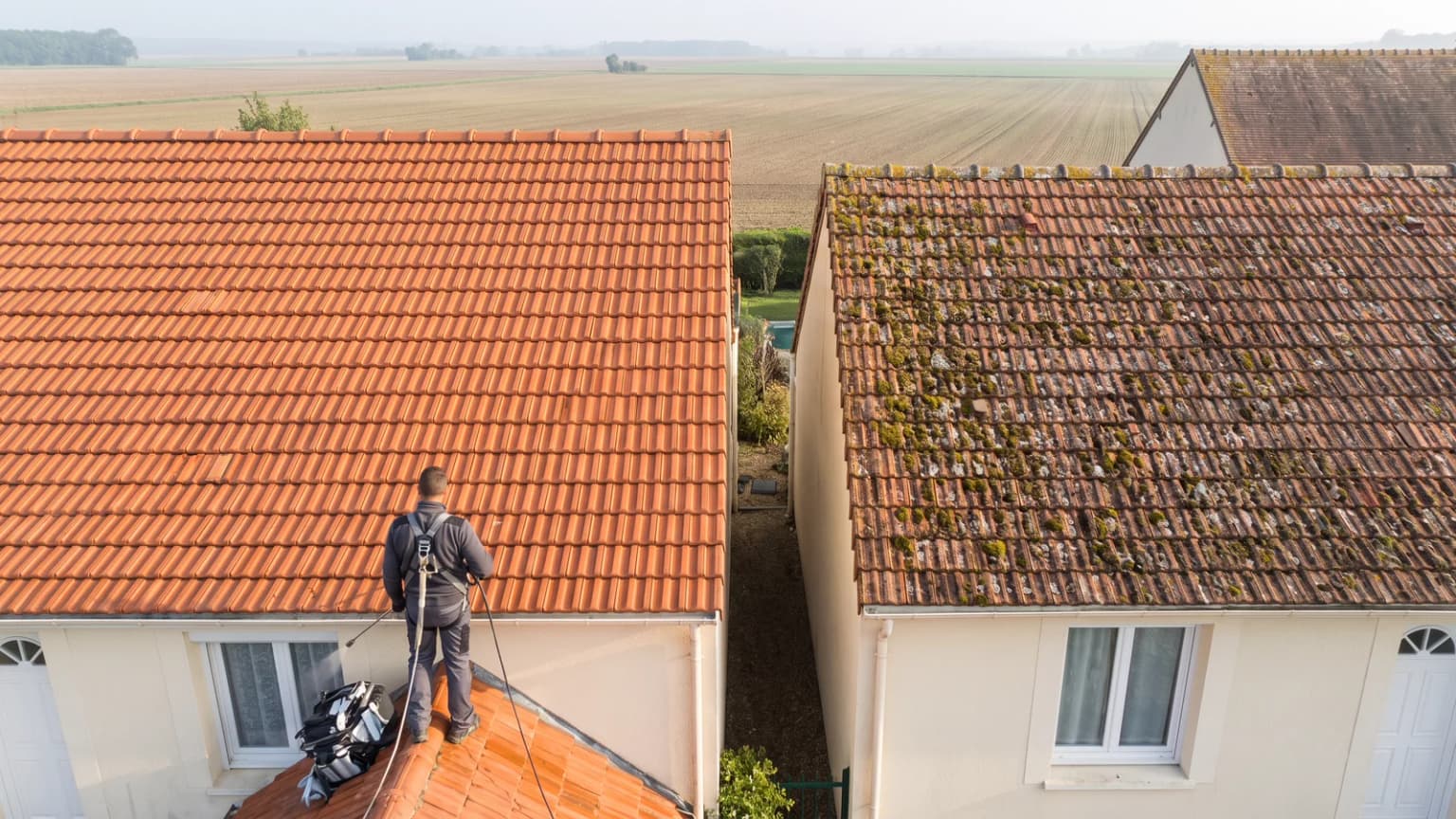 Démoussage, hydrofuge, rénovation : bien entretenir sa toiture en Eure-et-Loir