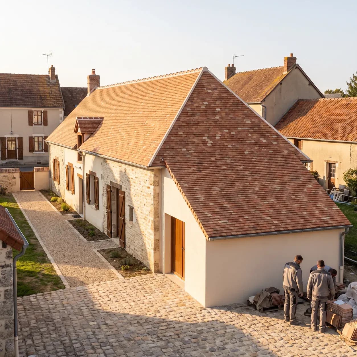 Rénovation de toiture en terre cuite – toiture de longère rénovée