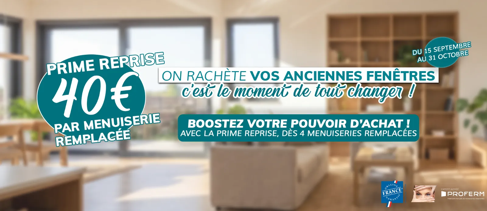 On rachète vos anciennes fenêtres !